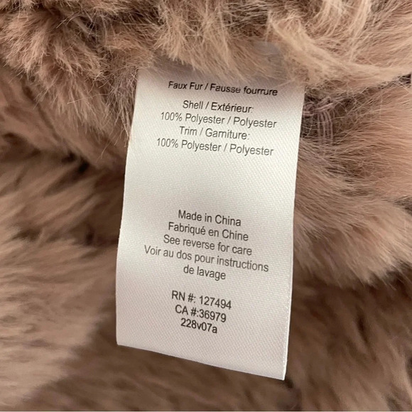 Women's Heartloom Aria Faux Fur Jacket - Sz. L - MSRP $219 - Picture 5 of 8